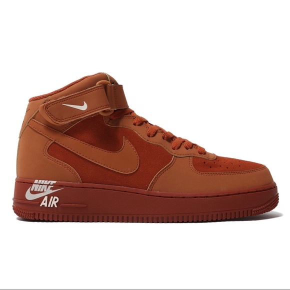 ❗️SOLD❗️Nike Men’s Air Force 1 Mid ‘07 Dark Russet - Picture 3 of 7